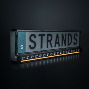 strands Nuuk D-line fényhidas rendszámtartó